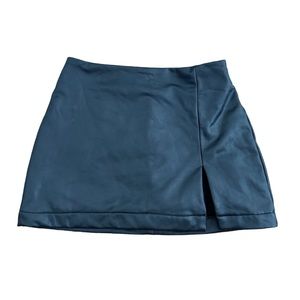 Faux leather skirt